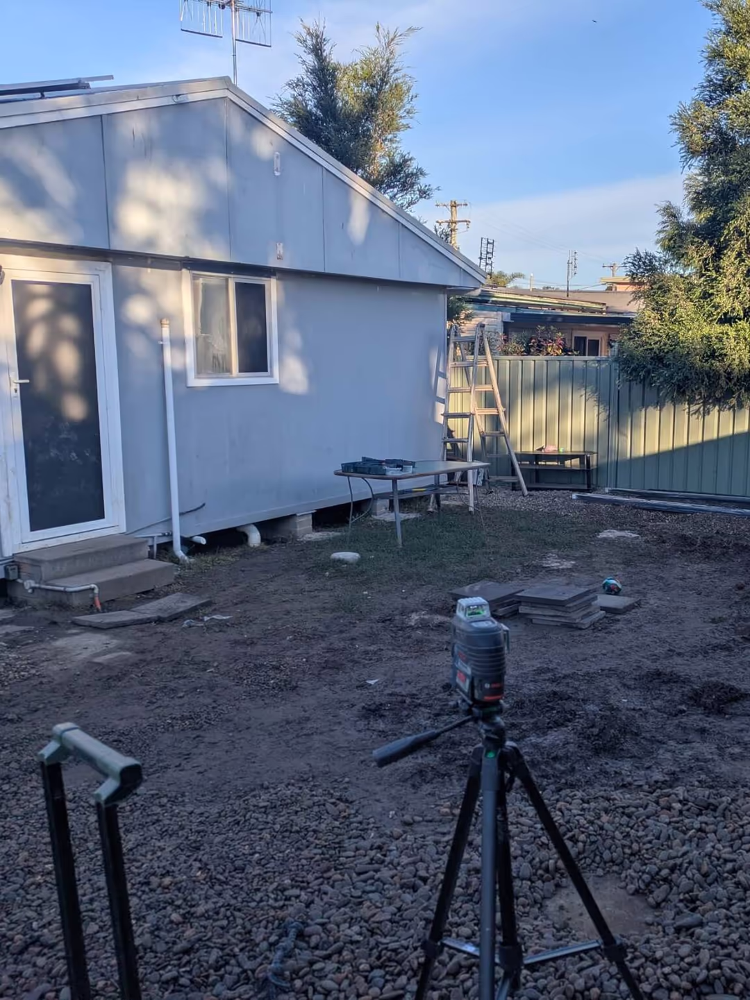 Backyard before work started